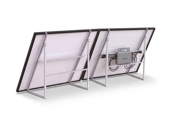 City Plumbing DMEGC 1030W plug-in solar kit with two panels and mounting hardware