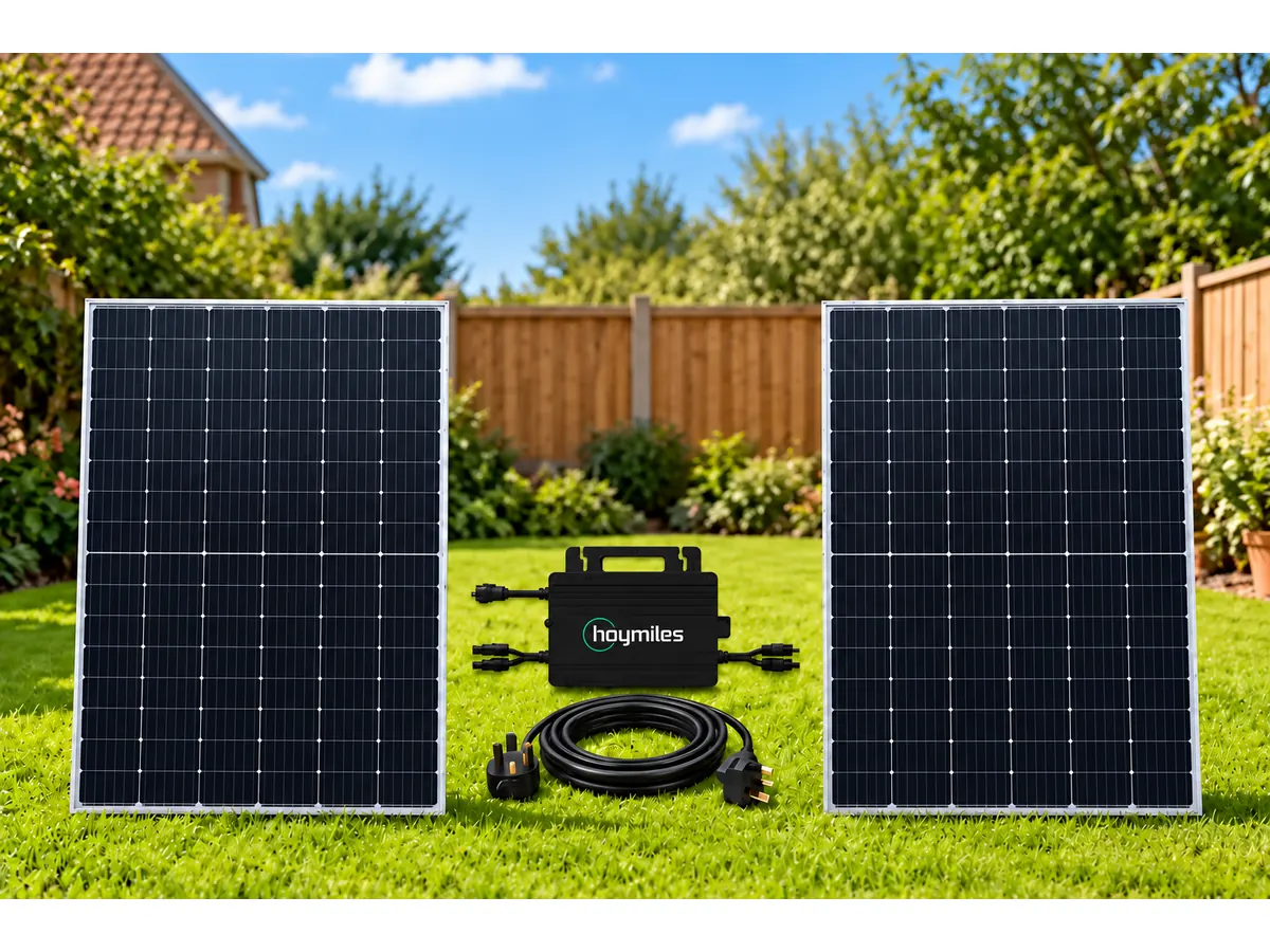 Worldwide Solar 920W Plug & Play Solar Kit with two JA Solar panels and Hoymiles microinverter